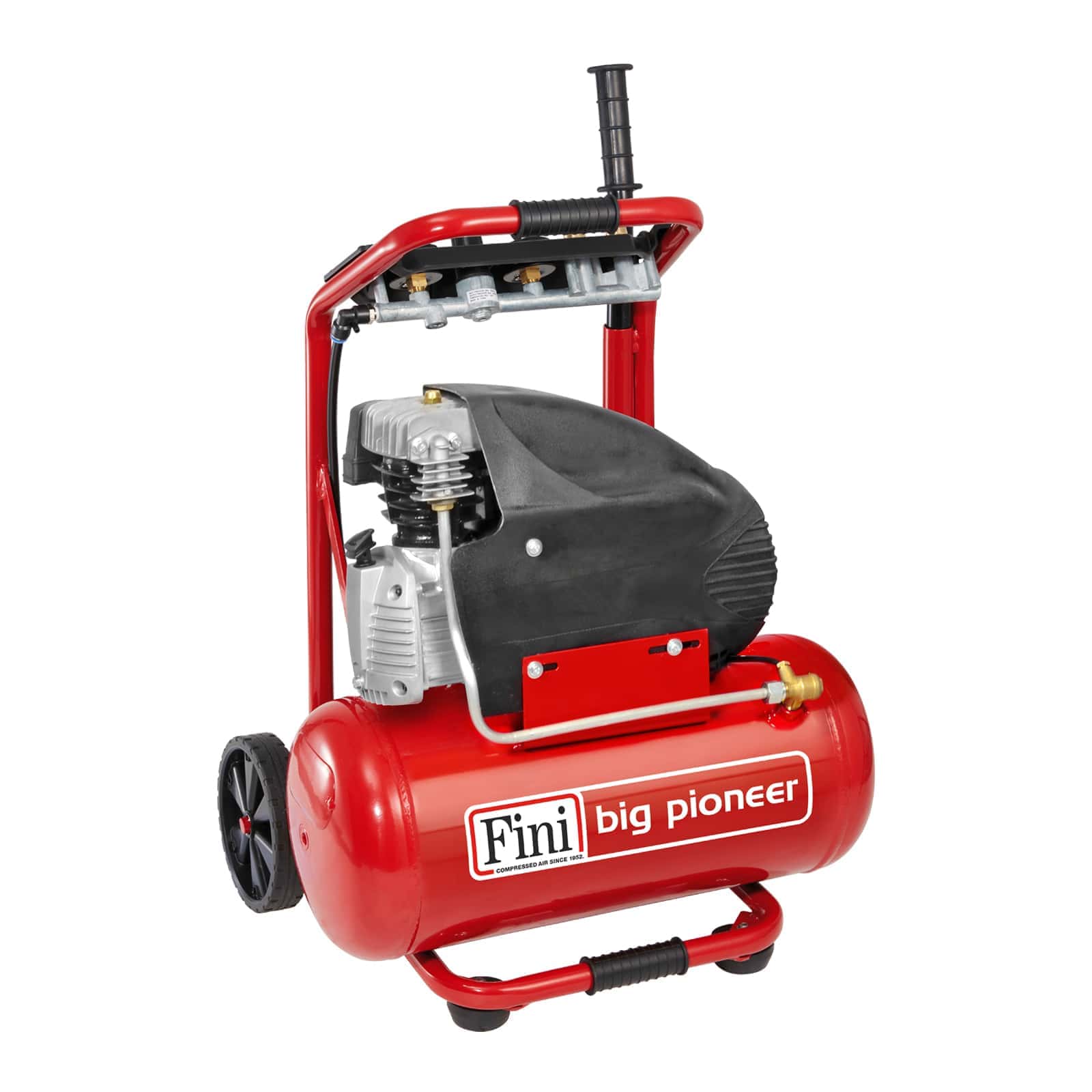 Big Pioneer MK285M Lubricated coaxial compressor, versatile and easy to use and transport.
